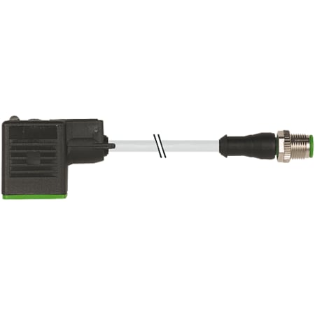 Murrelektronik M8 male 0 Degree / M8 male 0 Degree, shielded, EC, PUR 1x4xAWG26 shielded gn UL/CS 7000-40961-2160150